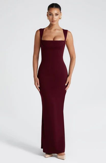 Maia Cherry Lacquer Maxi Dress Multi 1