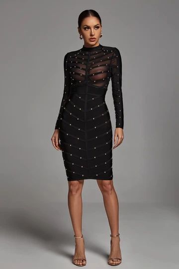 Bella Bandage Midi Dress Multi 1