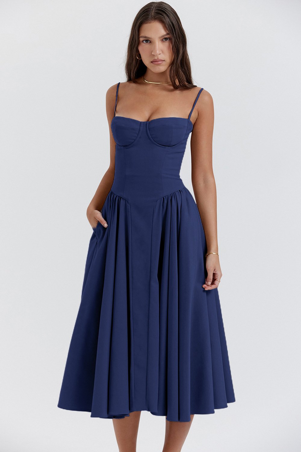 Isabelle Corset Midi Dress Multi 4