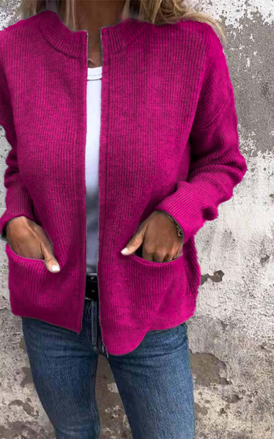 Margot Knit Cardigan Jacket Pink 8