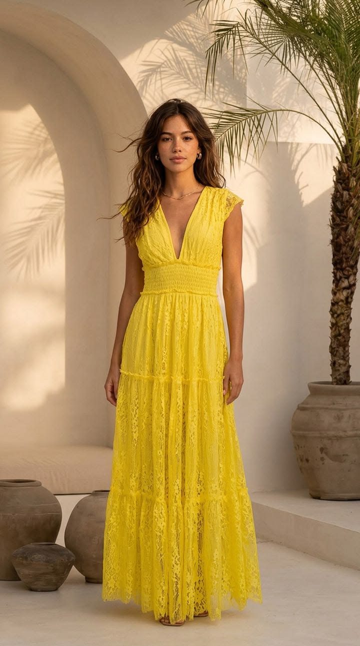 Riela Silk Maxi Dress 1