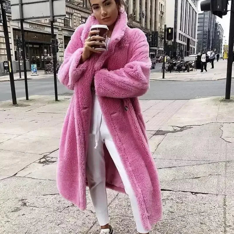 Margot Camel Wool Coat Pink 1
