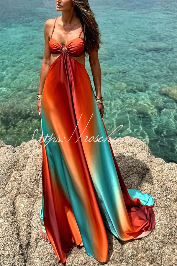 Aurora Printed Cutout Maxi Dress up Vacation Maxi Dress 3