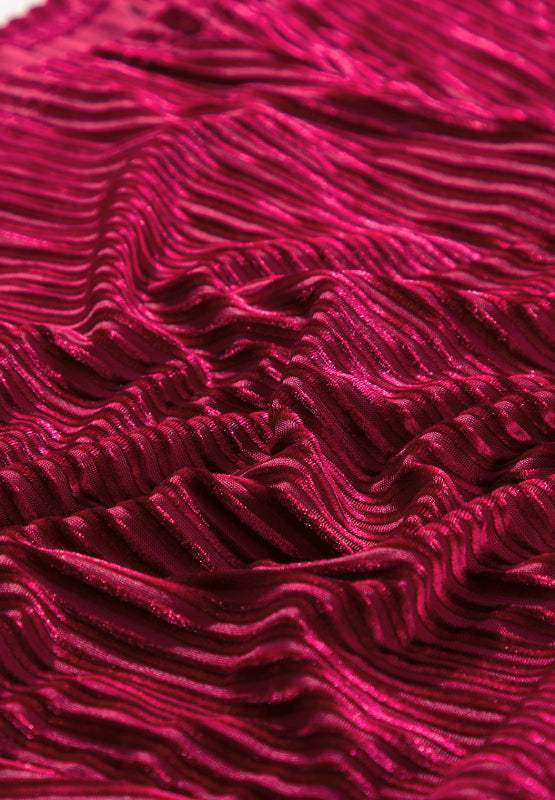 Margot Long Sleeve Mini Dress in Burgundy Burgundy 10