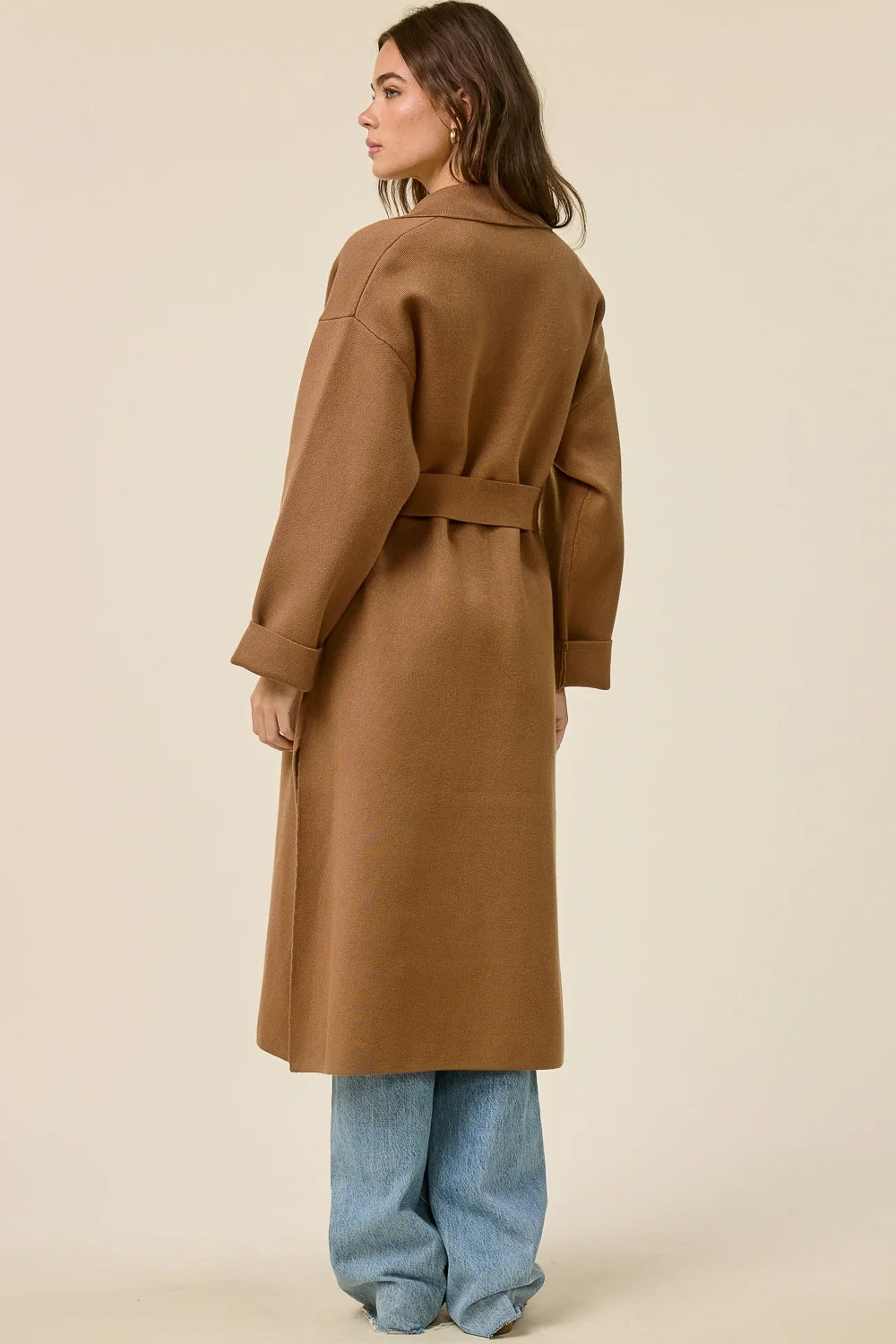 Isabelle Double-Breasted Wrap Coat Tie Coat 2