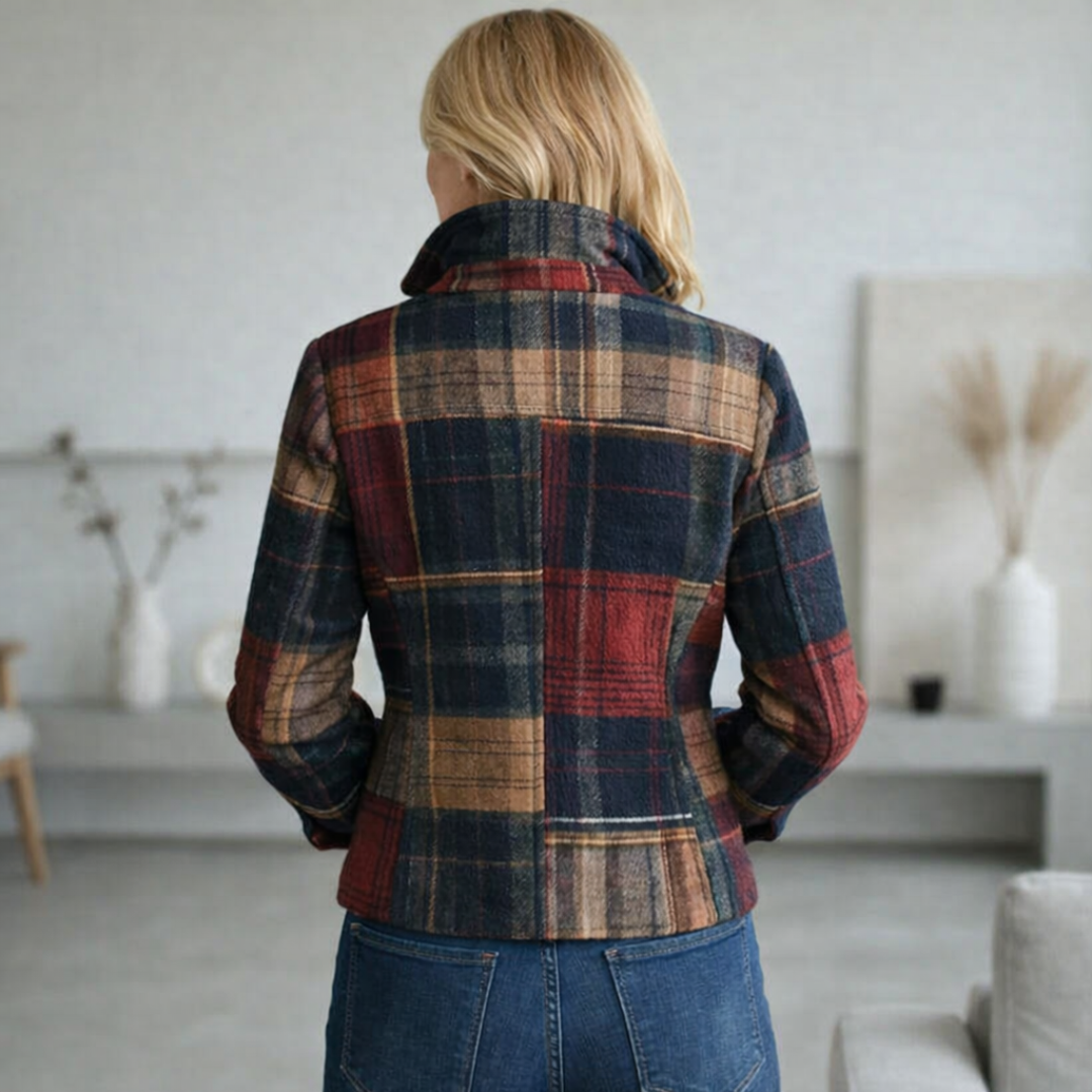 Penelope Plaid Mid-Season Coat Season Coat 3