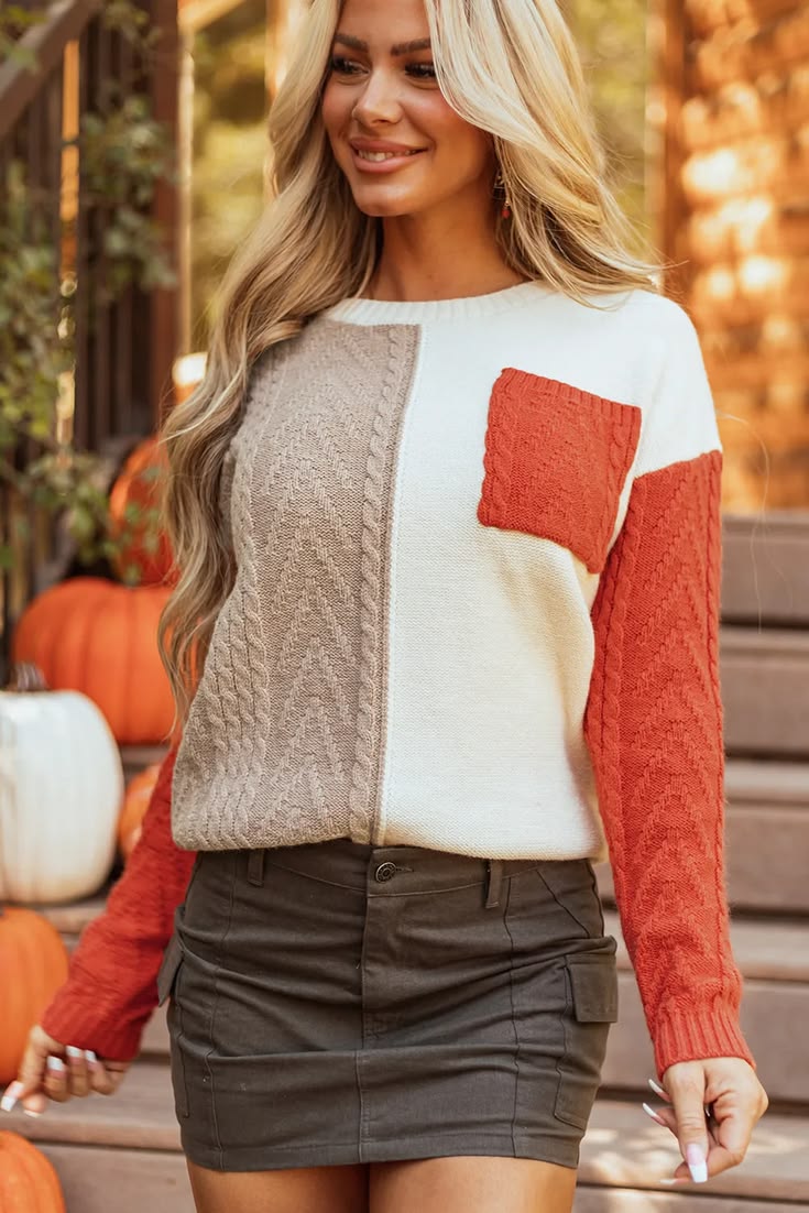 Florence Color Block Sweater Dress Multi 1