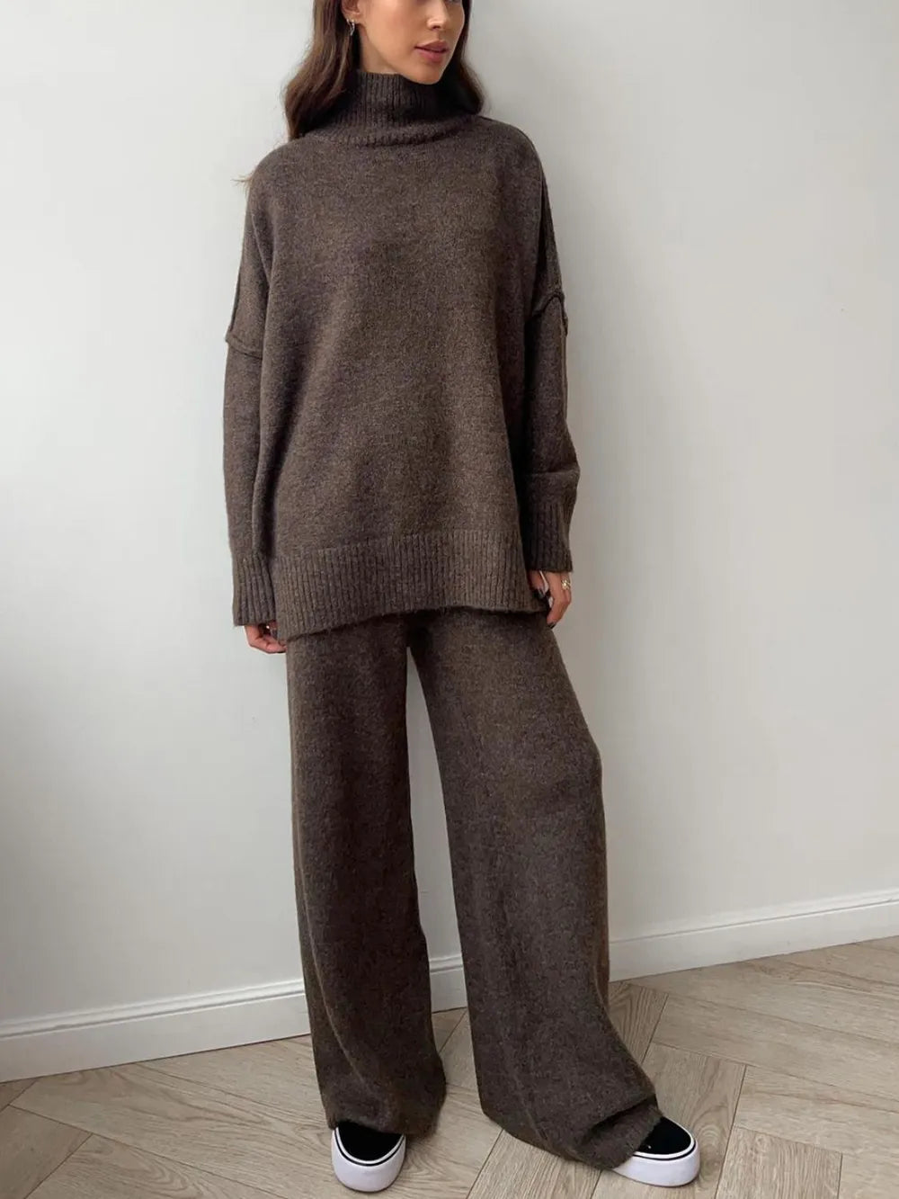 Iris Knit Two-Piece Set Dark Gray 10