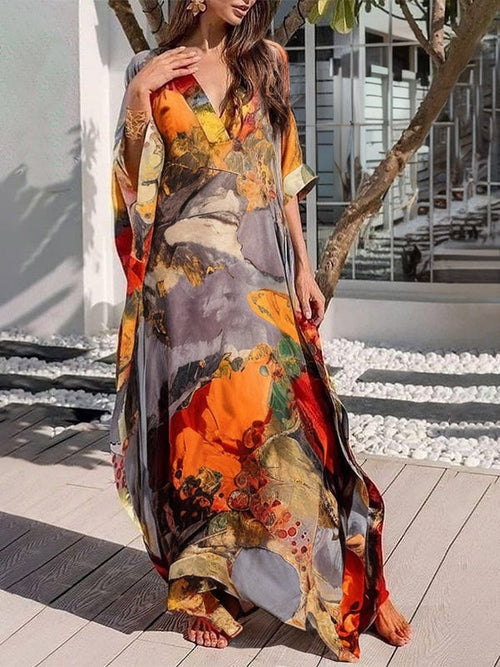 Valentina Gauze Maxi Dress Neck Maxi Dresses 1