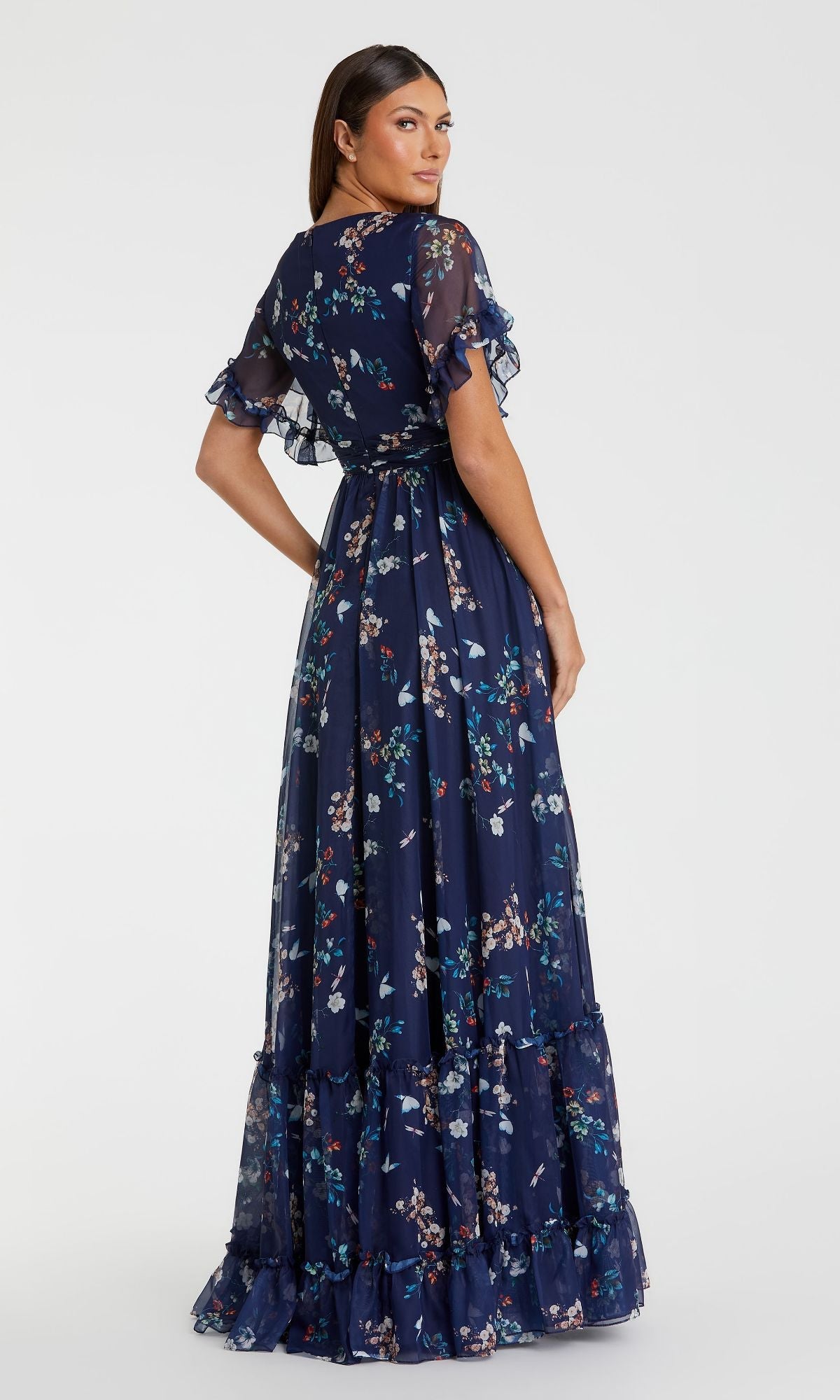 Celestine Floral Formal Gown Yellow Multi 2