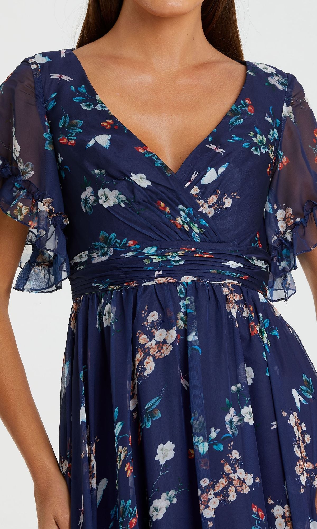 Celestine Floral Formal Gown Yellow Multi 4