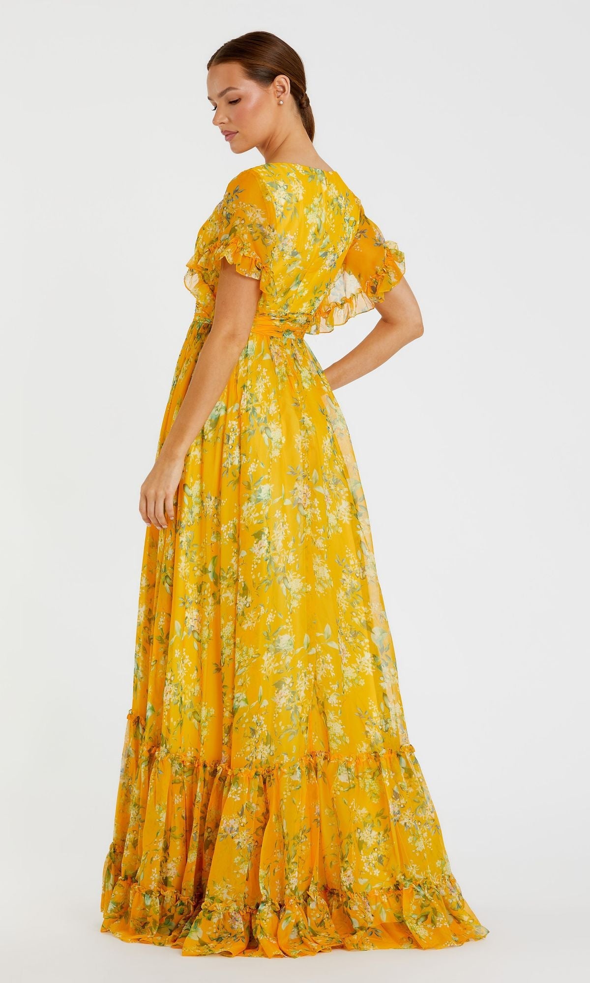 Celestine Floral Formal Gown Navy Multi 5