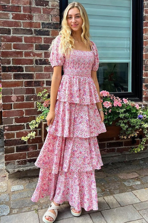 Amelie Floral Ruffle Maxi Dress 1
