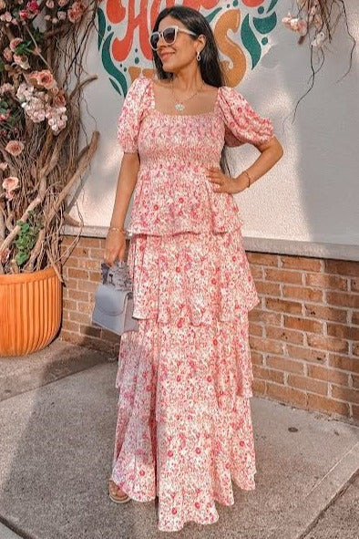 Amelie Floral Ruffle Maxi Dress 2