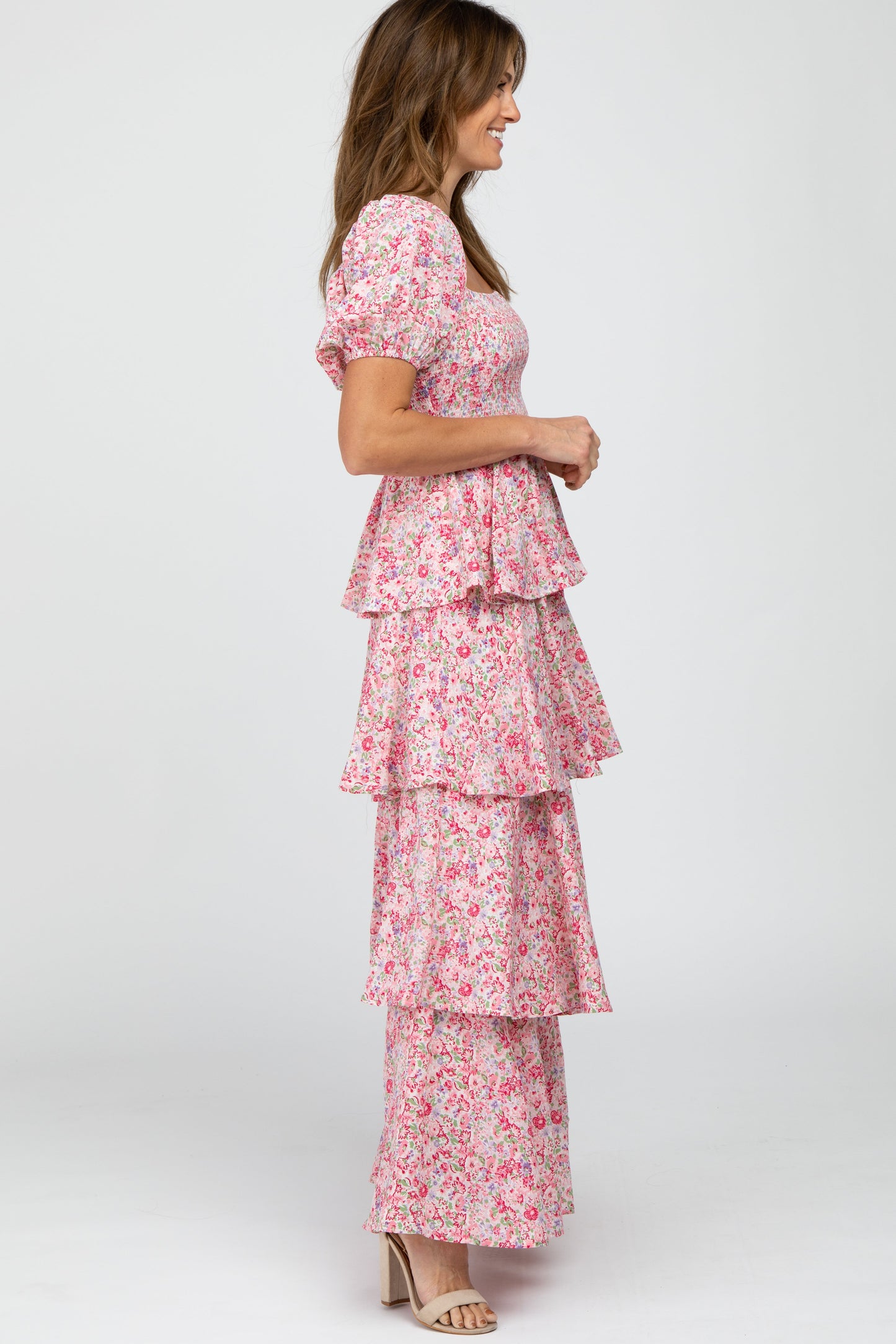 Amelie Floral Ruffle Maxi Dress 5