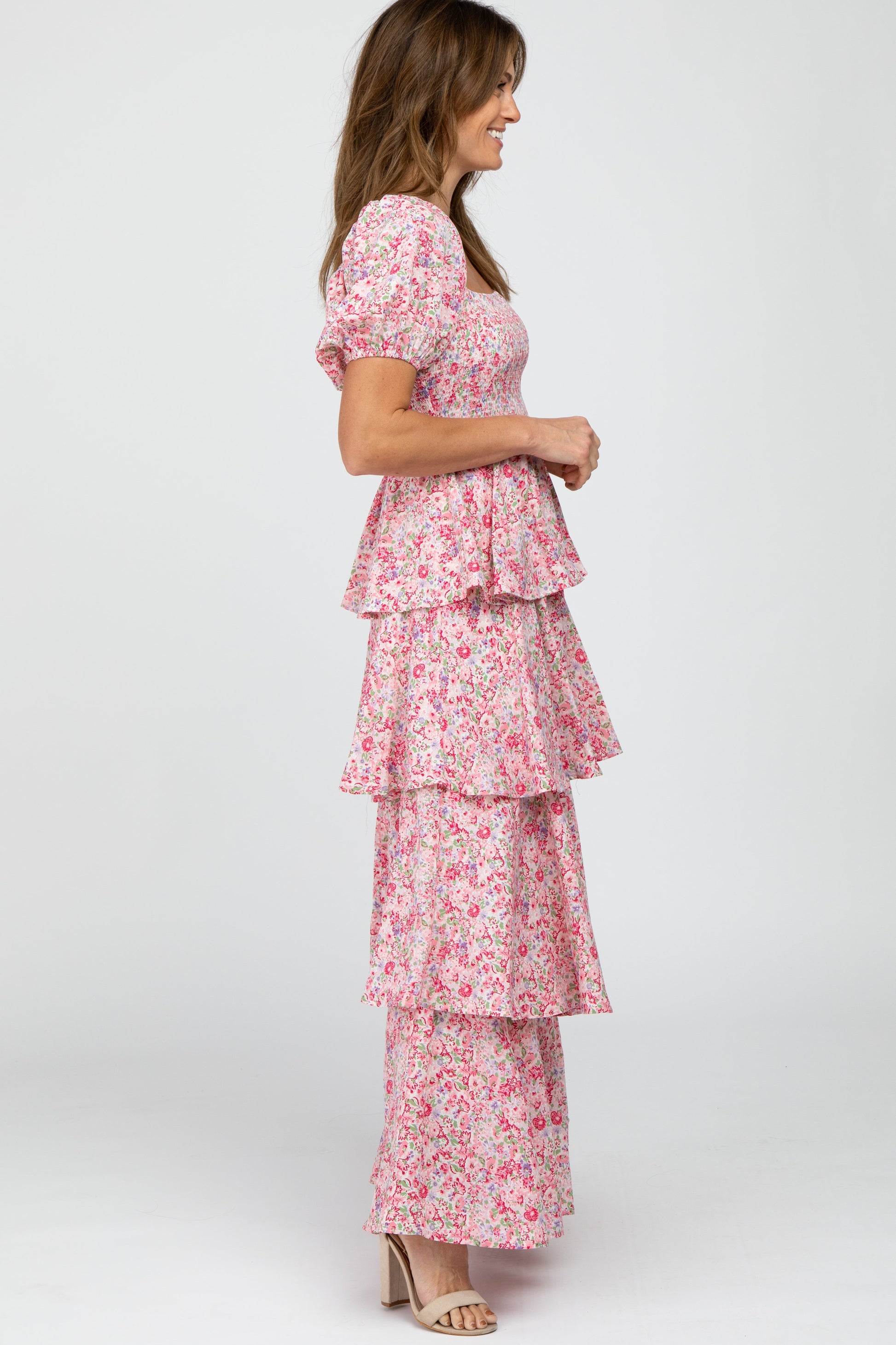 Amelie Floral Ruffle Maxi Dress 5