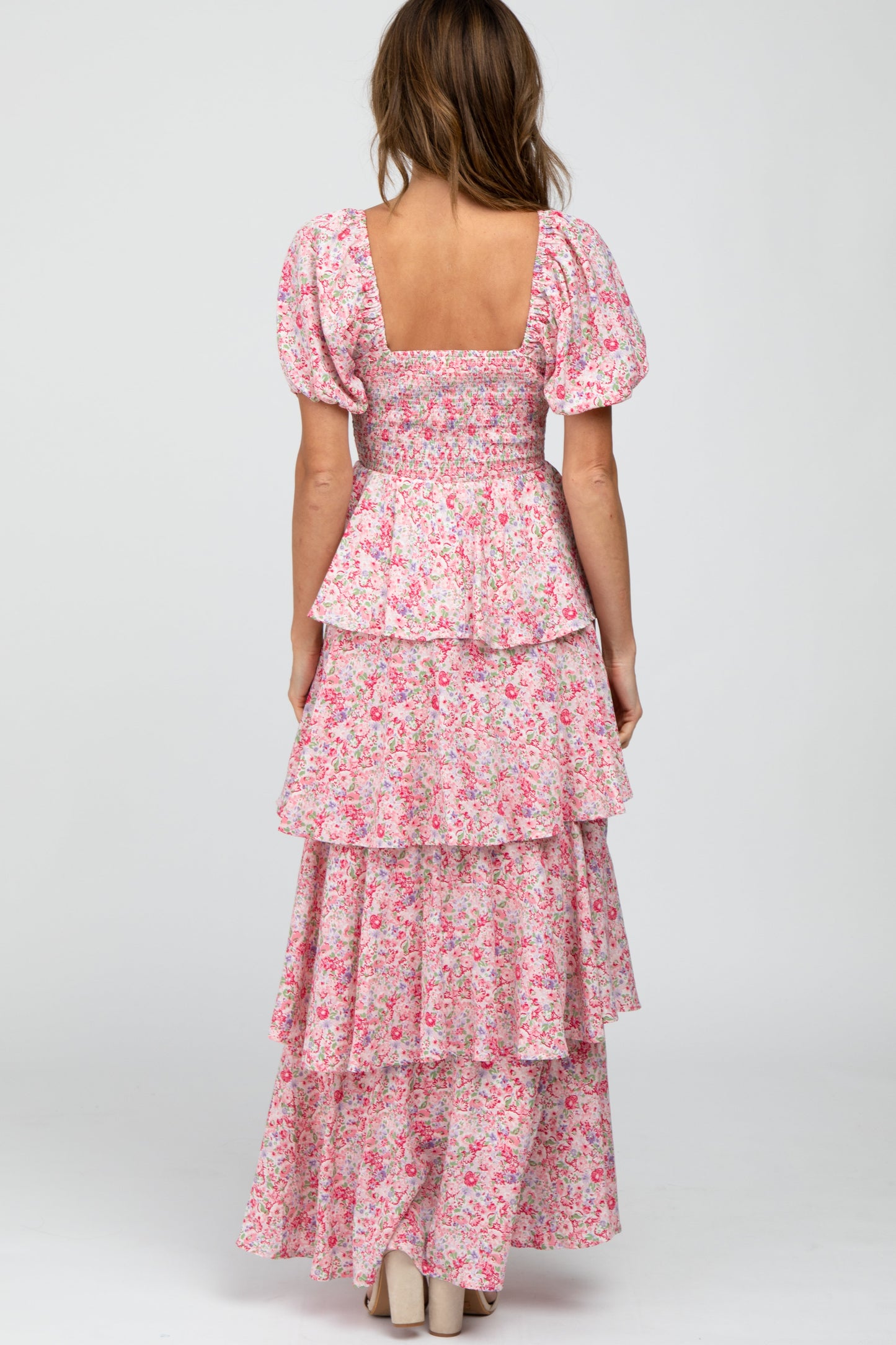 Amelie Floral Ruffle Maxi Dress 6