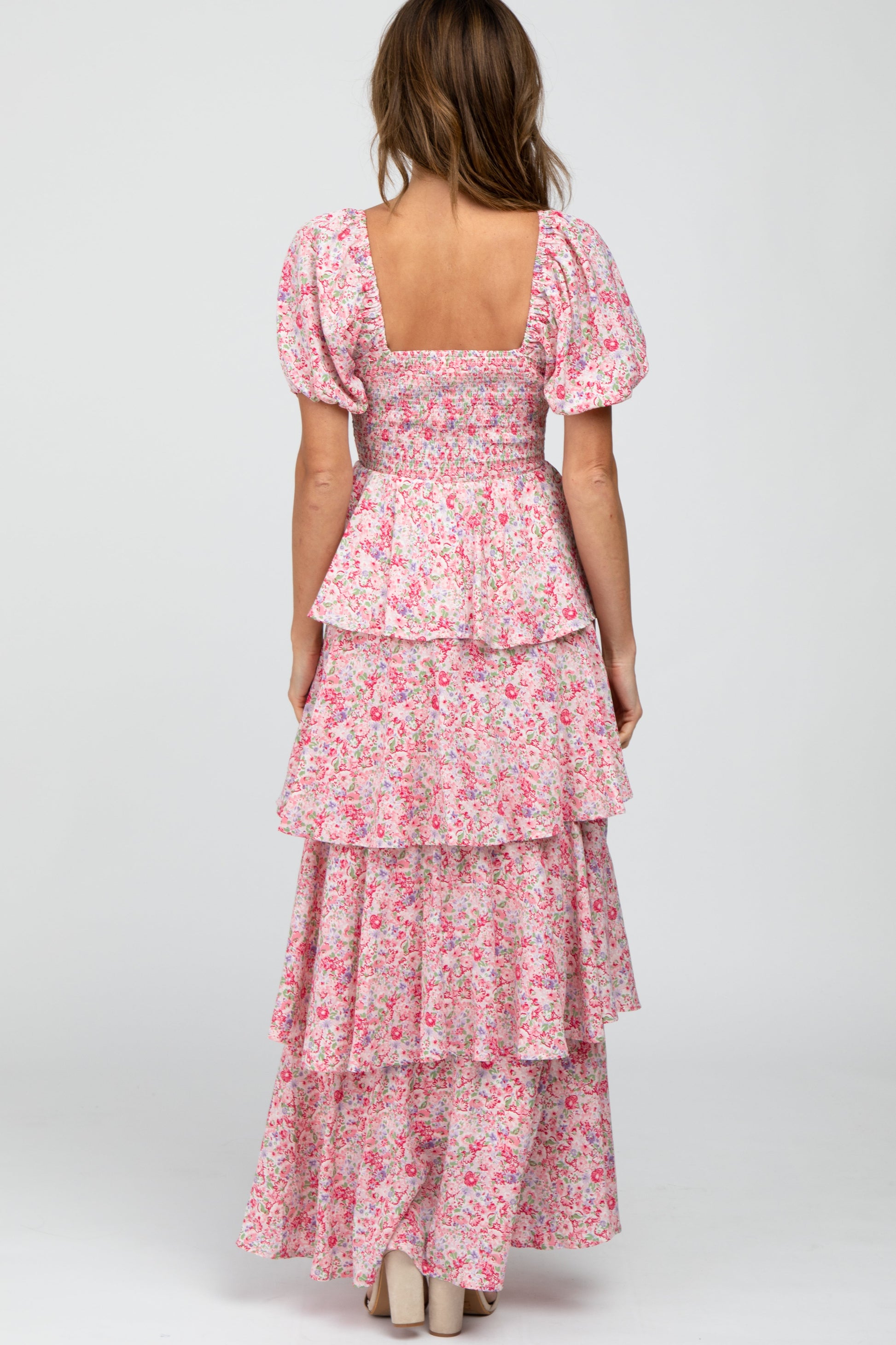 Amelie Floral Ruffle Maxi Dress 6