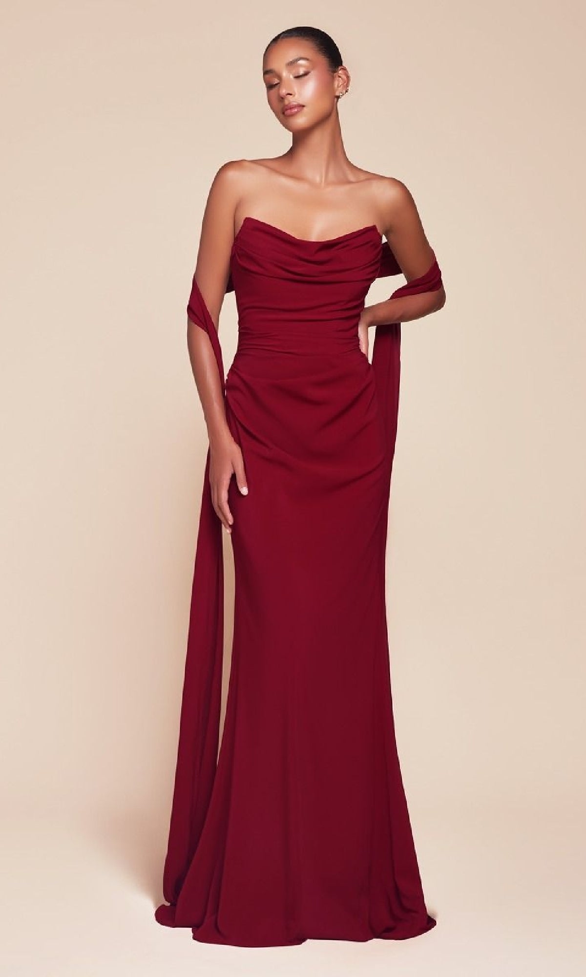 Celestine Multi-Way Satin Maxi Dress Orchid 5