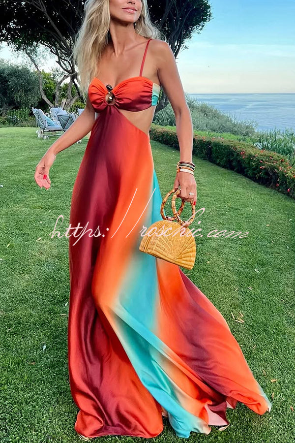 Aurora Printed Cutout Maxi Dress up Vacation Maxi Dress 1