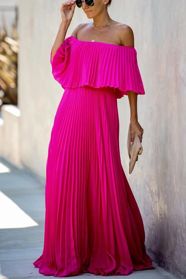 Arabella Ruffle Tiered Maxi Dress blue 1