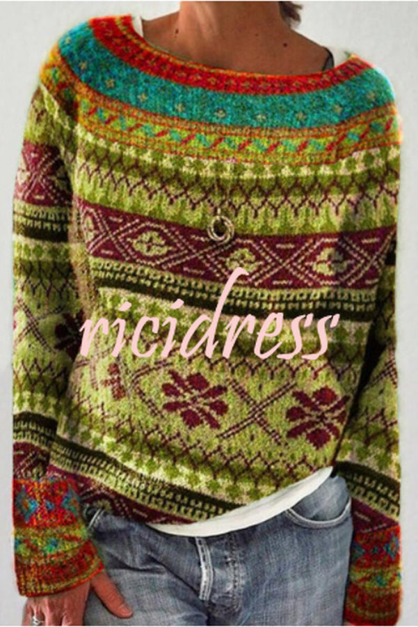 Maia Knit Sweater Green 5