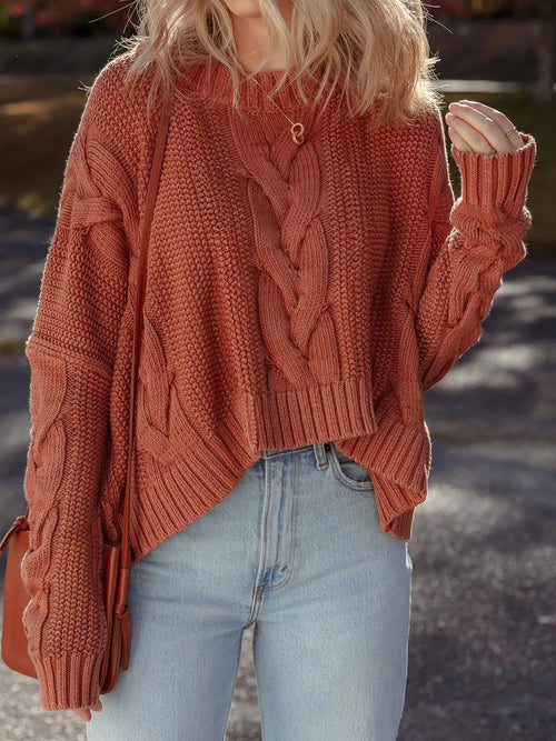 Margot Cable-Knit Sweater Dress Multi 1