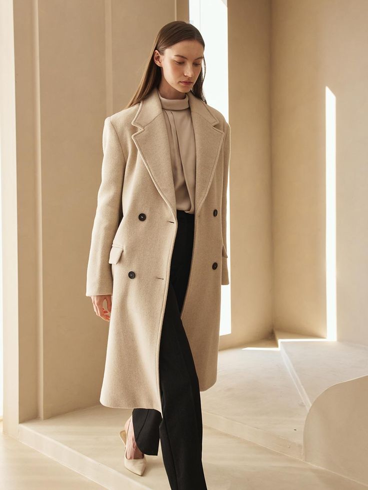 Margot Cashmere Coat Beige 1