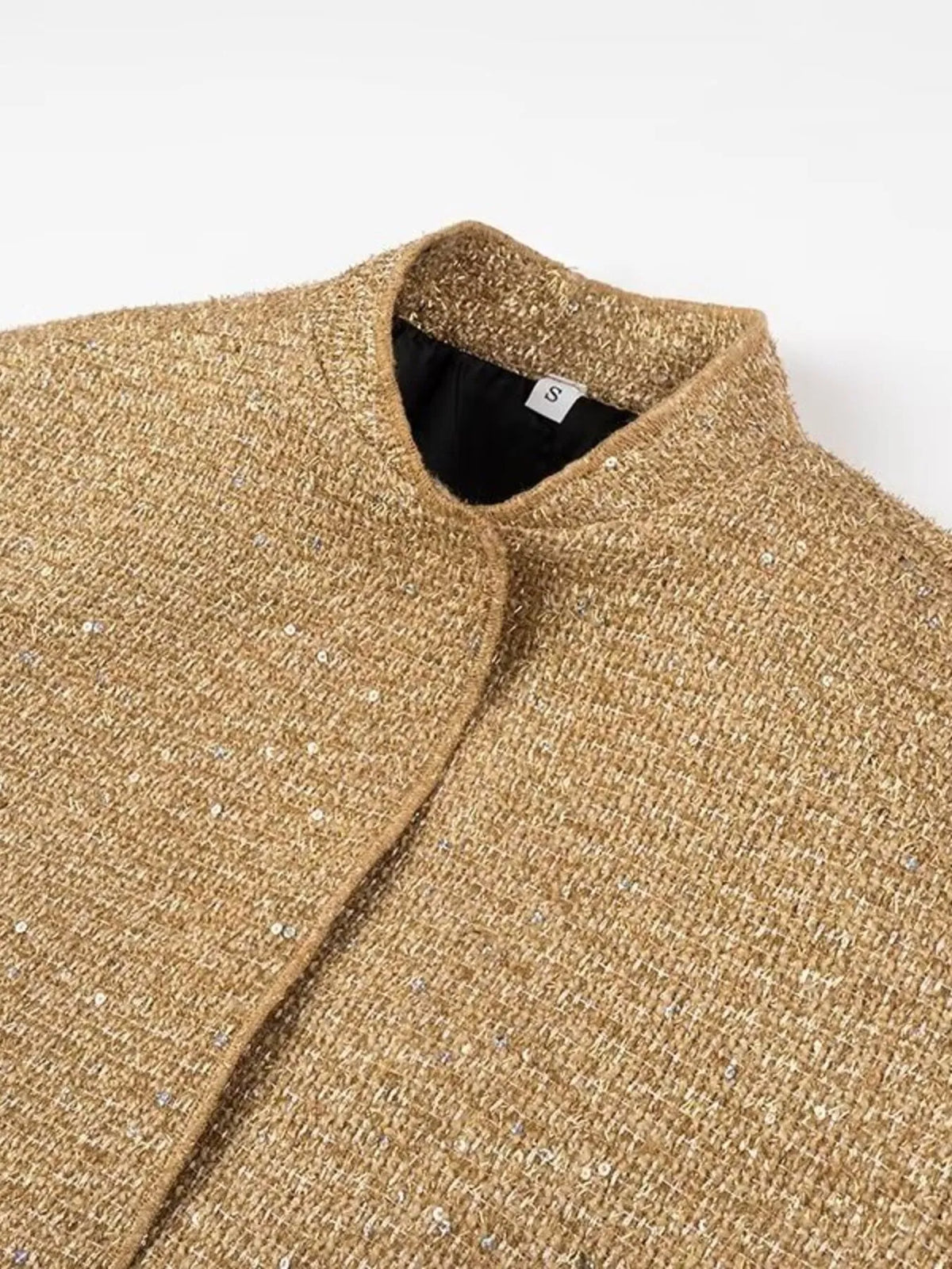 Margot Sequin Blazer Jacket Gold 9