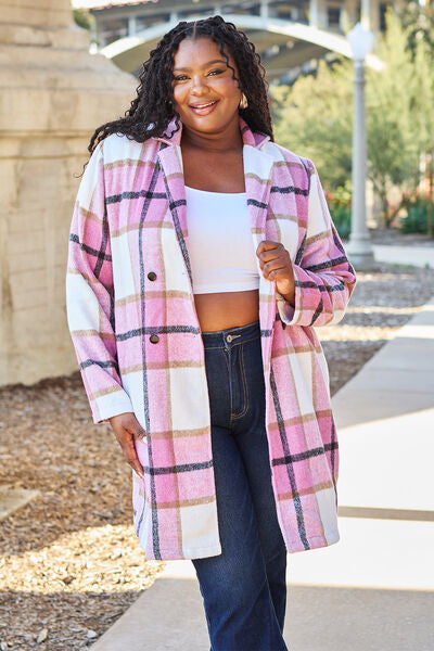 Margot Plaid Lapel Coat London Plaid 5