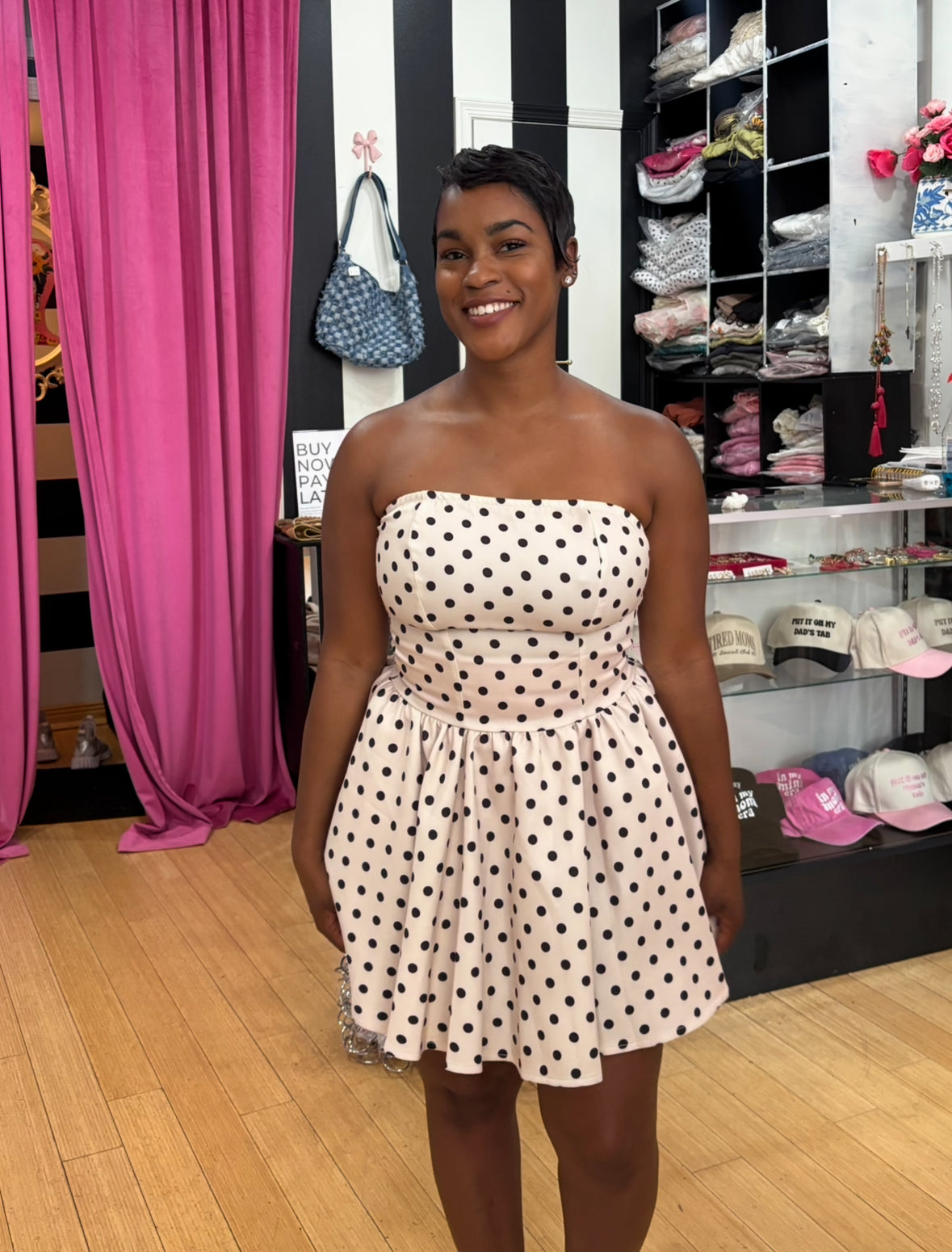 Margot Polka Dot Mini Dress 7