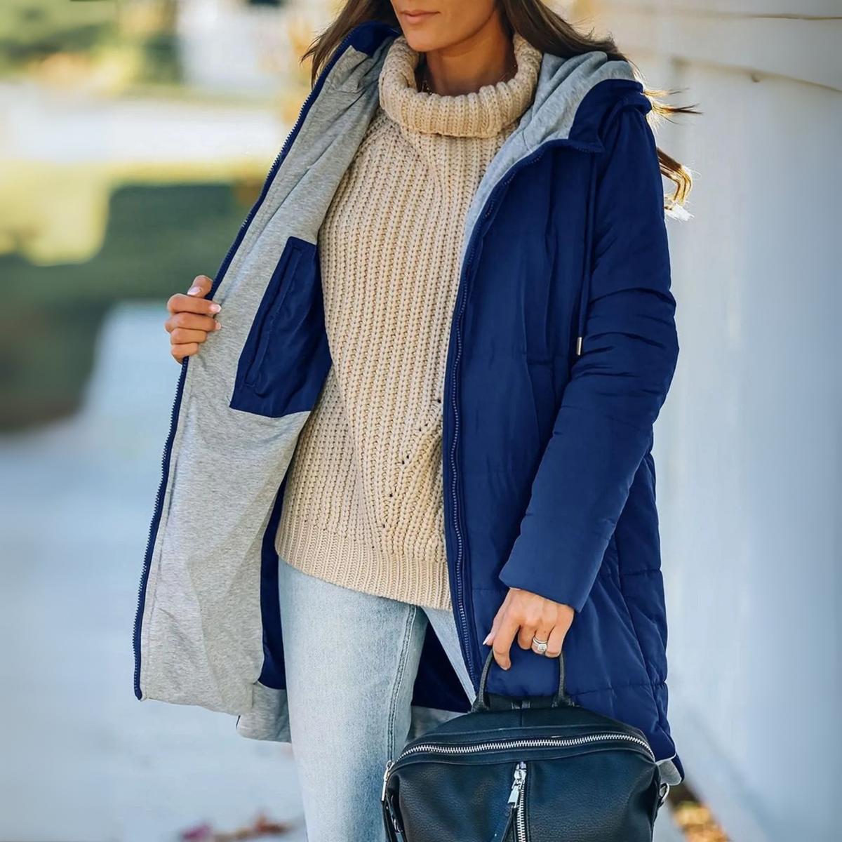 Lavinia Hooded Puffer Down Jacket Red 5