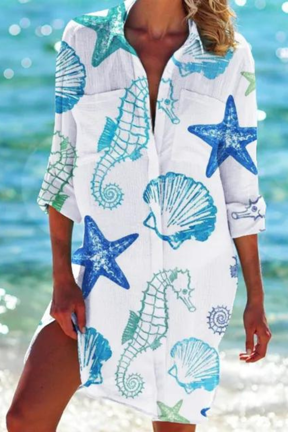 Estelle Linen Summer Dress Multi 15