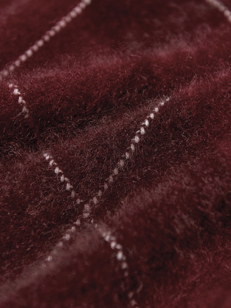 Halcyon Cashmere Diamond Knit Roasted Cedar 8