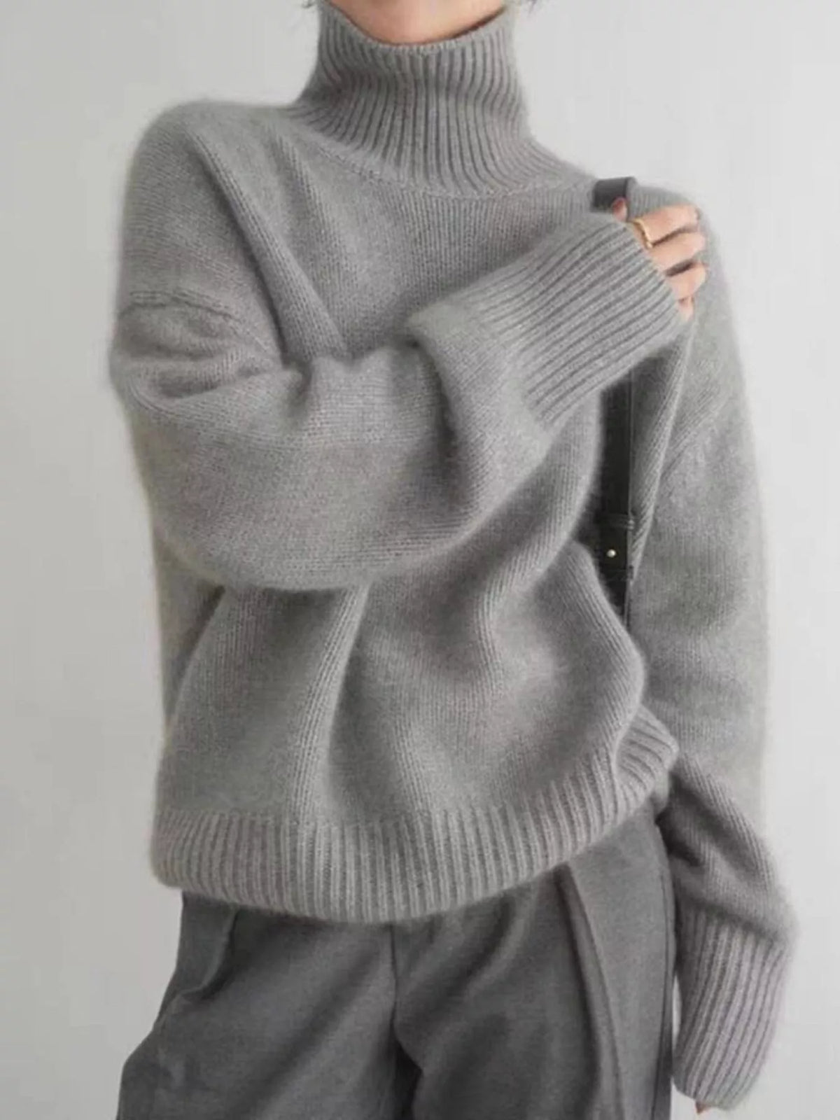 Margot Knit Sweater in Warm Cocoa Beige 8