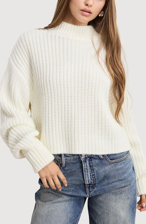 Ivory Chunky Knit Sweater Ivory 1