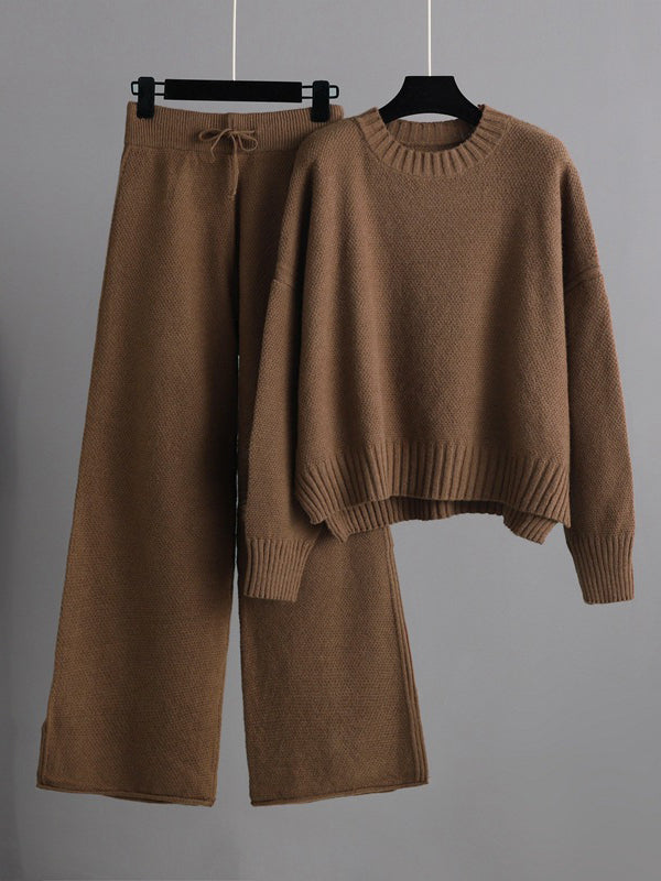 Valentina Knit High-Low Sweater KHAKI 1