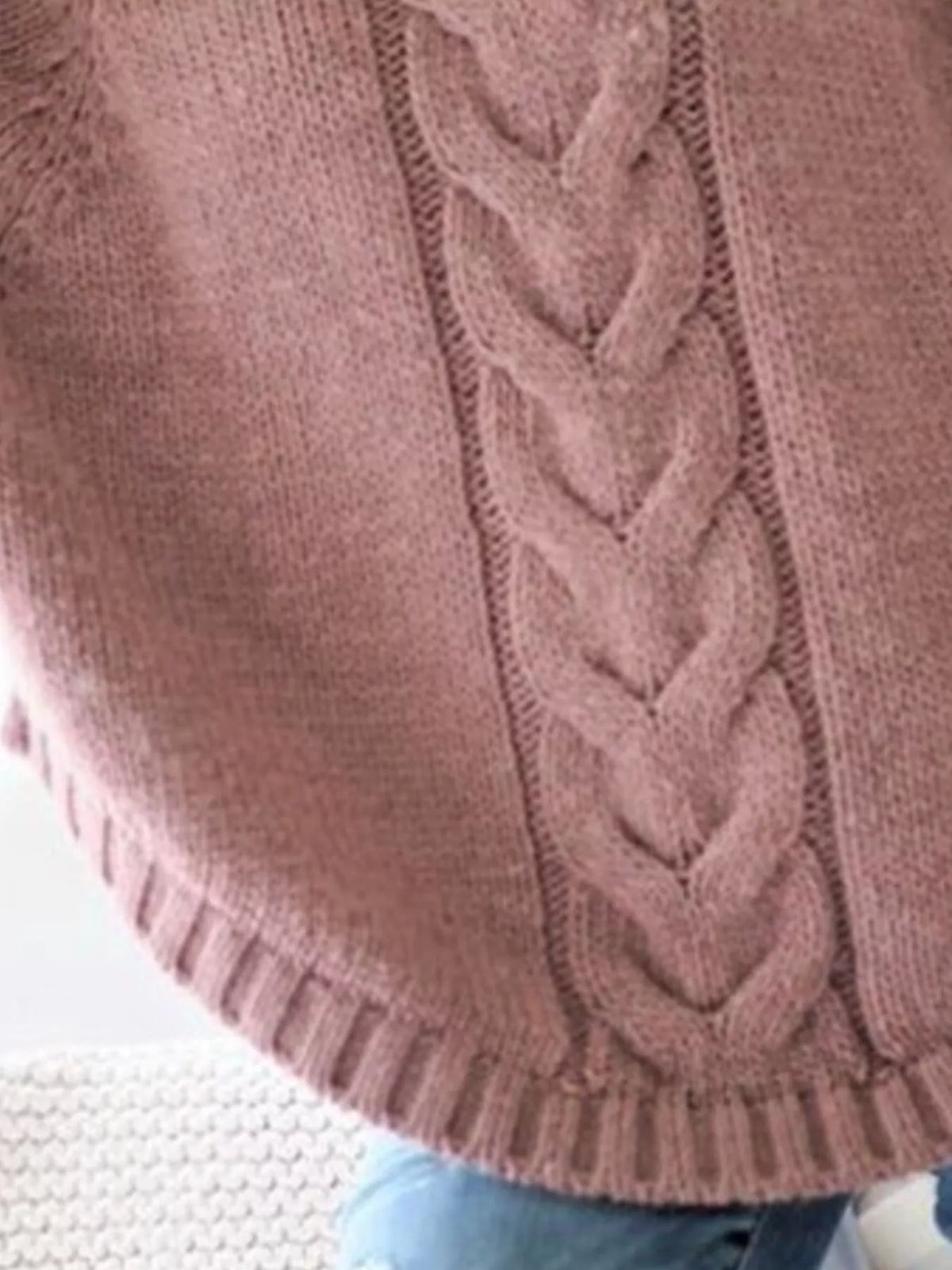 Margot Cable-Knit Sweater Dress Pink 5