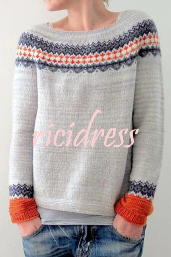 Maia Knit Sweater Blue 2