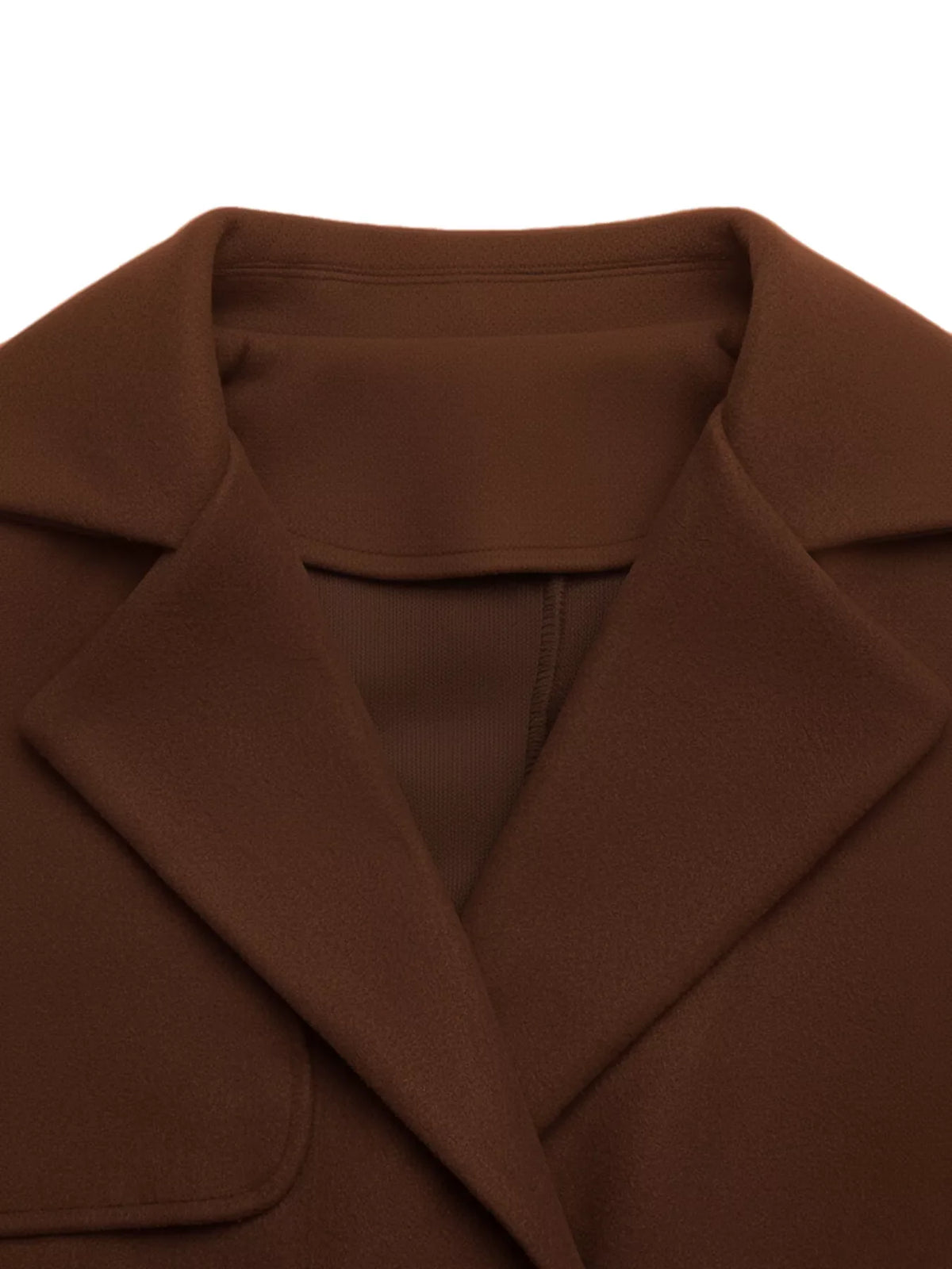 Margot Wool Blend Belted Coat Brown 6