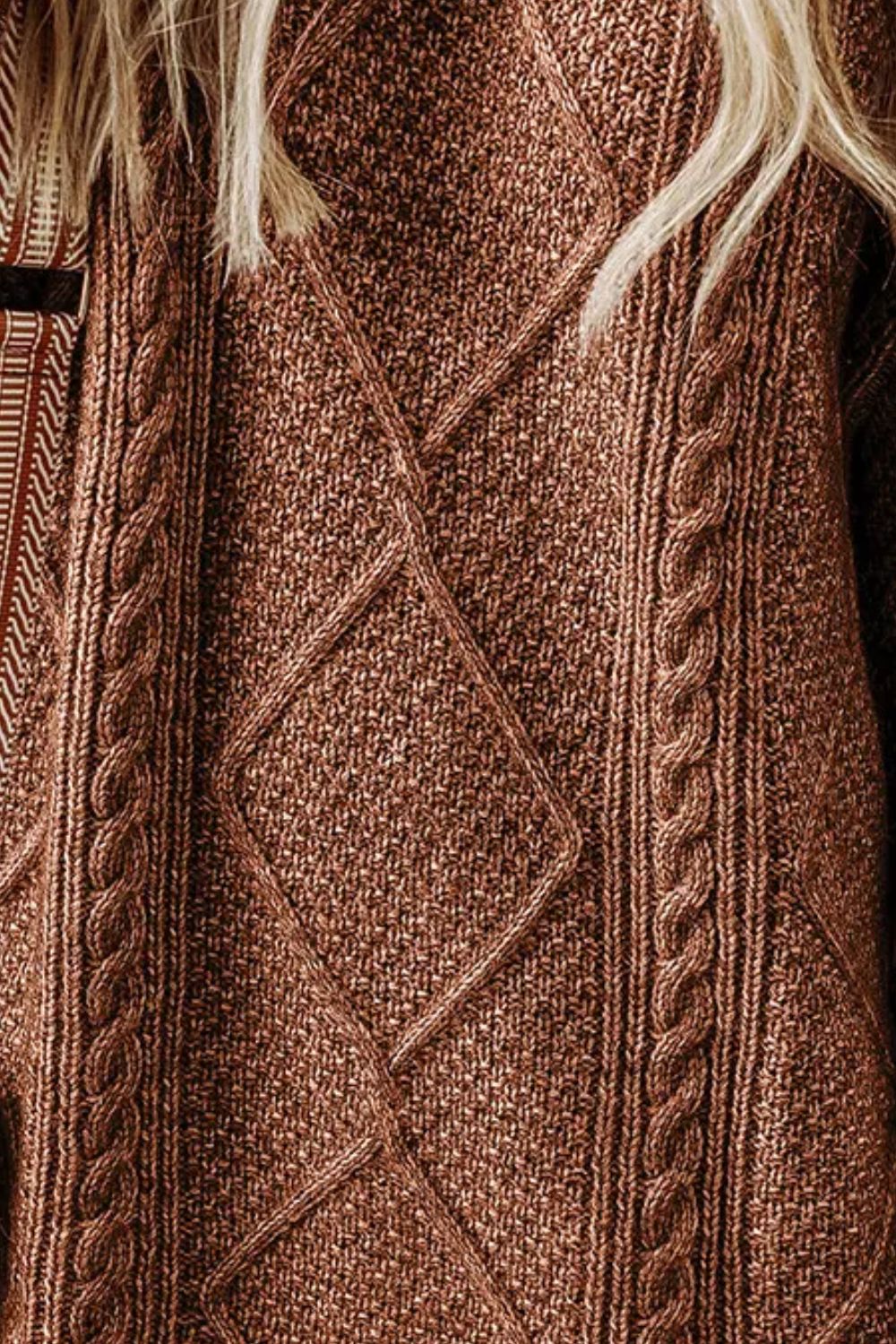 Margot Cable-Knit Sweater Dress Black 9