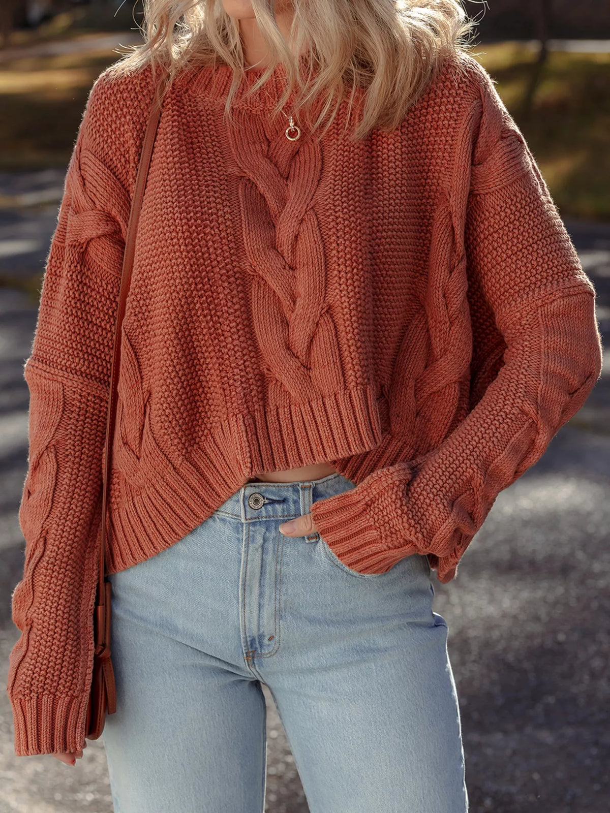 Margot Cable-Knit Sweater Dress Multi 3