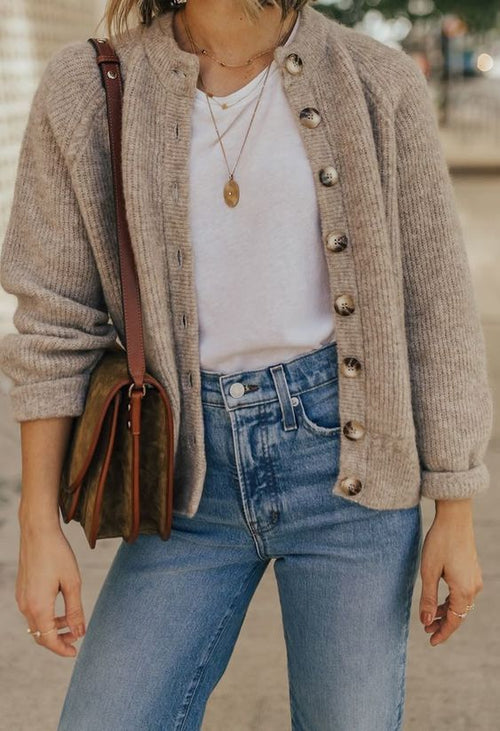 Ophelia Burgundy Cardigan Burgundy 1