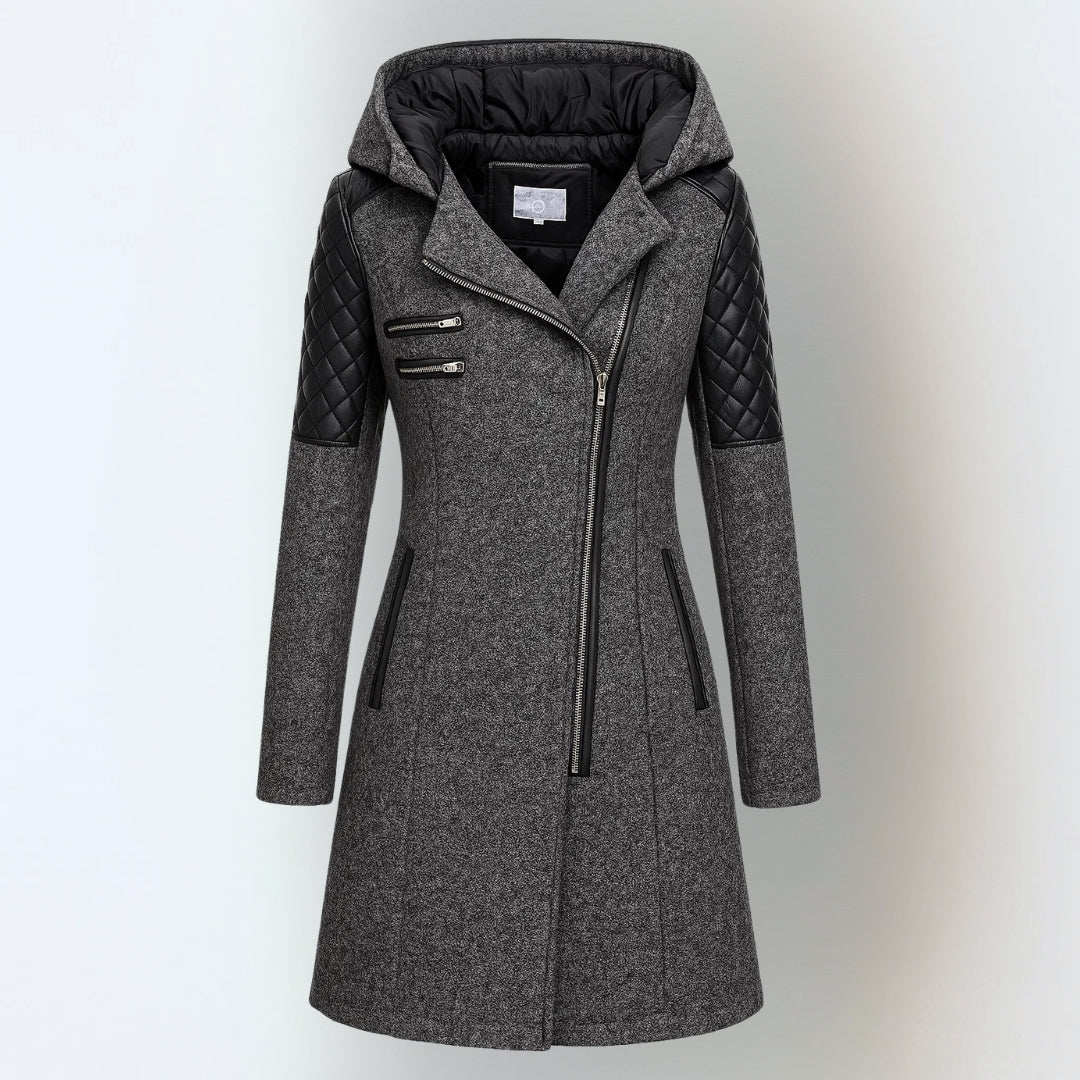Primrose Quilted Winter Jacket Light grey 2