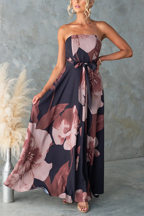 Isabelle Floral Tie-Waist Maxi Dress Floral 3
