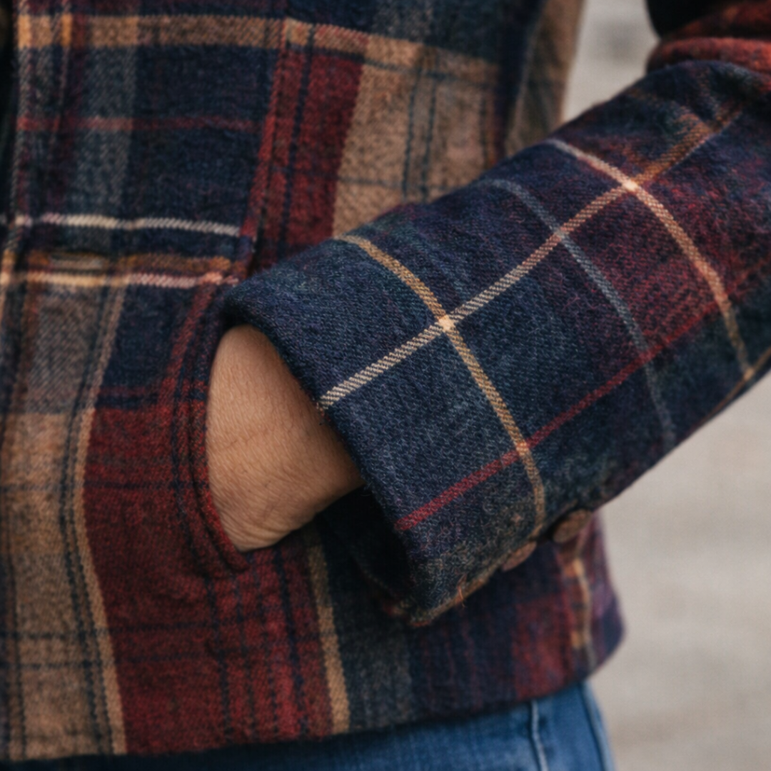 Penelope Plaid Mid-Season Coat Season Coat 5