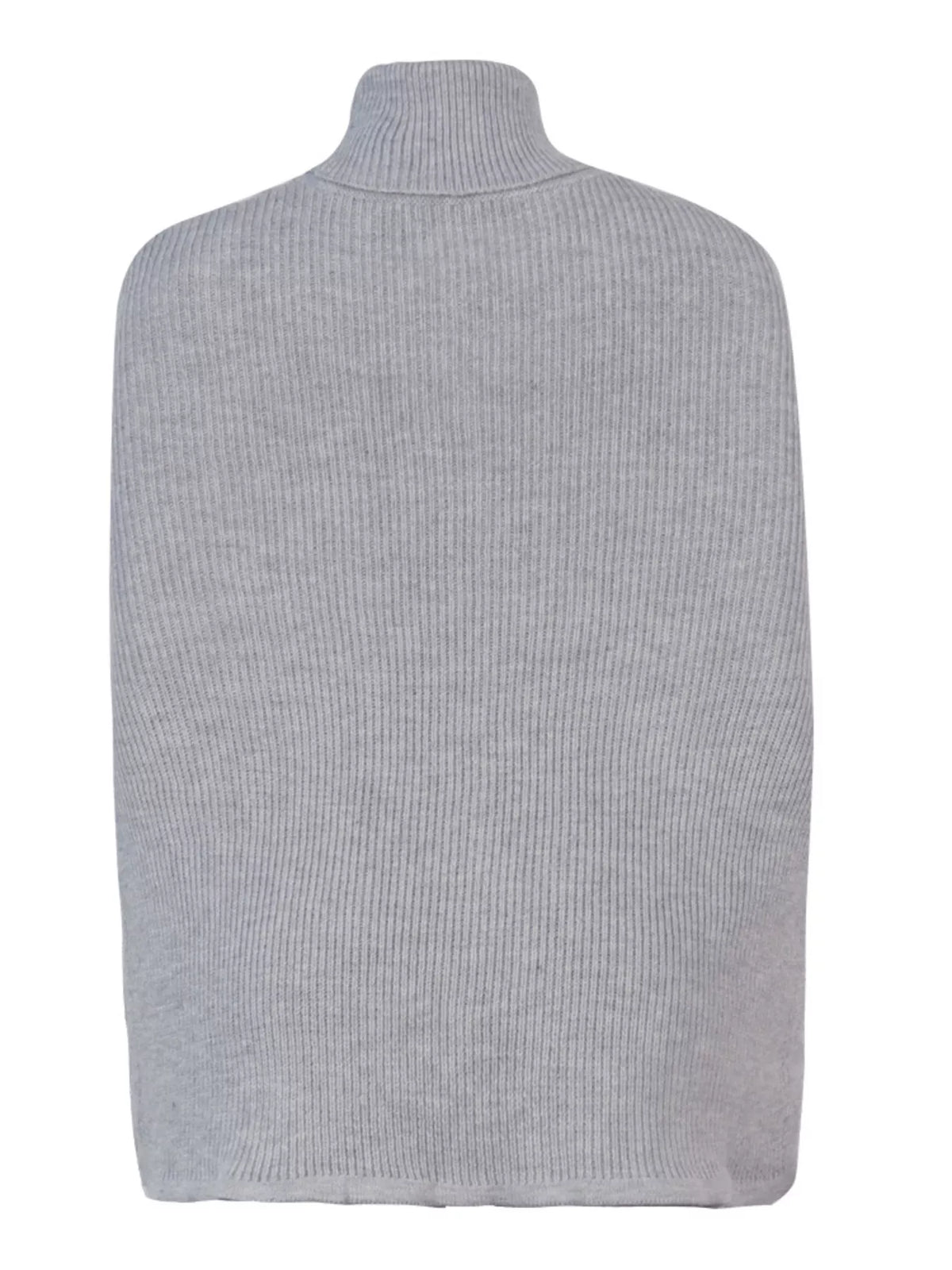 Margot Turtleneck Sweater Poncho Black 7