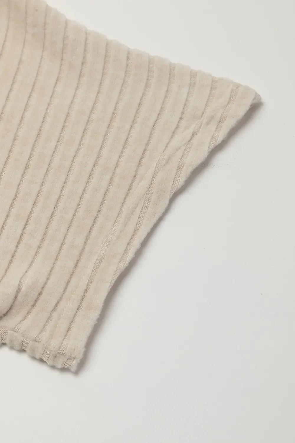 Margot Ribbed Knit Jumpsuit Beige 10