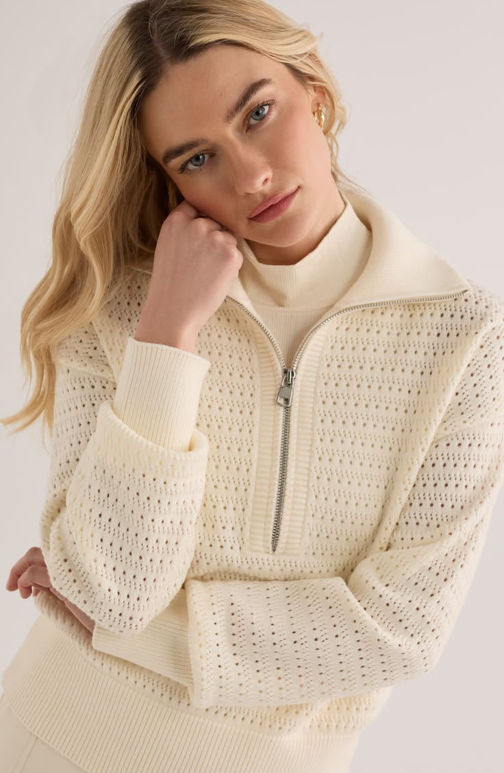 Darla Knit Sweater in Egret Multi 1