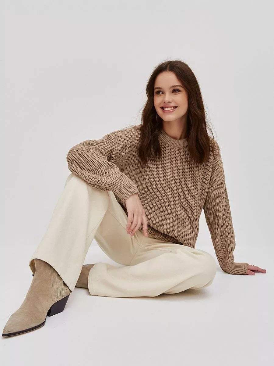 Saffron Knit Sweater in Camel Camel 2